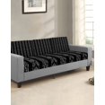 thumbnail image 2 of Black Striped Couch Cushion Covers Stretch, Washable Sofa Seat Covers Individual Seat Cushion Sofa Slipcovers Modern Abstract Art Geometric Stripes Couch Cover Furniture Protector M-1PCS, 2 of 7