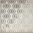 thumbnail image 1 of Ahgly Company Indoor Square Contemporary Dark Gray Solid Area Rugs, 6' Square, 1 of 6