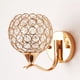 thumbnail image 3 of 2 lámparas de pared modernas decorativas con enchufe E27, lámpara elegante, candelabro de cristal dorado para interiores, para pasillo, pasillo, escal Zulema lámpara de pared de cristal, 3 of 8