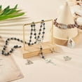thumbnail image 6 of U8MO 1Box Glass Beaded Chains Cross Virgin Mary Links DIY Rosary Necklace Making Kit, 6 of 9