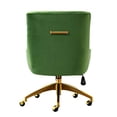 thumbnail image 4 of TOV Furniture Beatrix Modern Upholstered Home Office Swivel Chair, Green, 4 of 5