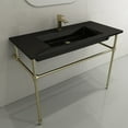 thumbnail image 6 of BOCCHI 1105-005-0126 Ravenna 40.5 In 1-Hole Wall-Mounted Fireclay Sink In Black, 6 of 7