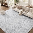 thumbnail image 5 of SIXHOME 8'x10' Area Rugs for Living Room Washable Rugs Boho Large Area Rug Modern Geometric Neutral Living Room Rug Carpet Soft Rugs for Bedroom Dining Room Office Home Decor Gray, 5 of 11