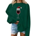 thumbnail image 2 of Fall Saving Talove Long Sleeve Shirts for Women Graphic Printed Sweatshirt Fall Fashion Must Haves Long Sleeve Pullover Y2k Tops Womens Tops Dressy Casual Cotton Christmas Shirts, 2 of 4