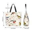 thumbnail image 6 of Bingfone Canvas Tote Bag for Women with Inner Pocket Aesthetic Cute Shopping Tote Bags Reusable Grocery Bags-Little Birds, 6 of 9