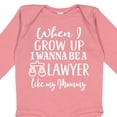 thumbnail image 4 of Inktastic Future Lawyer Like Mommy Boys or Girls Long Sleeve Baby Bodysuit, 4 of 5