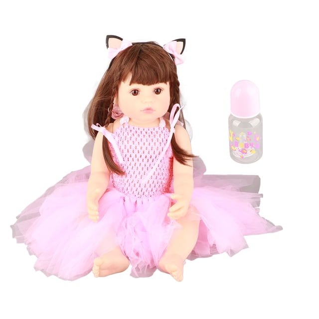 Muñeca Reborn de silicona simulación bebé niño niña esmalte goma suave muñeca realista de alta imitación