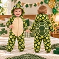 thumbnail image 5 of AWZXDE Girls Hooded Rompers for Toddlers Girl Animal Turtle Jumpsuits Floral Print Coverall for Holiday Dress Up, 5 of 6