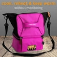thumbnail image 5 of HotLogic 16801175-PK-A Food Warming Lunch Bag Tote Plus 120V Plugin, Pink, 5 of 6