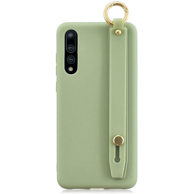 Case for Huawei P20 Pro, Rhinestone Painting Cloth Embossed Stylish Soft TPU Frame Glitter Thin Multicolor Soft Holder Stand Wrist Strap Full Protection Bumper,IBAOLE -Purple R-Avocado Huawei P20 Pro
