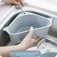 thumbnail image 3 of Rosvola Kitchen Accessories,2Pcs Triangular Shape Kitchen Sink Corner Draining Rack Sponge Storage Rack Organizer Blue,Kitchen Sink Rack, 3 of 8
