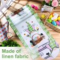 thumbnail image 3 of Easter Bunny Gnomes Table Runner Spring Easter Rectangle Tablecloth Decoration Seasonal Holiday Kitchen Linen Fabric Table Runner for Home Party Decor, 13 x 70 Inch (Classic Green Style), 3 of 6