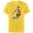 Yellow, variant on Ice Age Sid Prehistoric Santa for Christmas Holiday - Short Sleeve Cotton T-Shirt for Adults - Customized-Athletic Heather