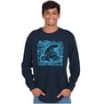 thumbnail image 5 of Retro Smurf Cool 90s Graffiti Vibes Long Sleeve TShirt Men Women Brisco Brands S, 5 of 6