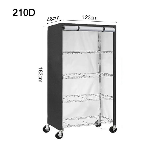 RANME 420D/210D Outdoor Patio Garden Shelf Storage Cover Rack Cover Oxford Cloth Waterproof Dustproof Cover