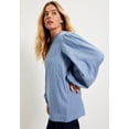 thumbnail image 3 of June & Vie Women's Plus Size  Sleeve Chambray Jacket, 3 of 5