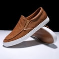 thumbnail image 2 of Nuevos zapatos de hombre Primavera Verano Casual PU zapatos planos de cuero Slip-On Low Top blanco zapatillas de deporte para hombre Tenis Masculino Adulto Shoes41 Gao Jinjia LED, 2 of 2