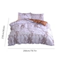 thumbnail image 2 of Juego de ropa de cama de marmoleado de 3 piezas, funda de edredón, juego de funda de almohada, dormitorio, habitación de invitados, funda nórdica, funda de almohada sidaley HA3042-05B, 2 of 7