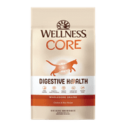 Angle View: Wellness CORE Digestive Health Chicken & Rice Dry Cat Food, 11 Pound Bag