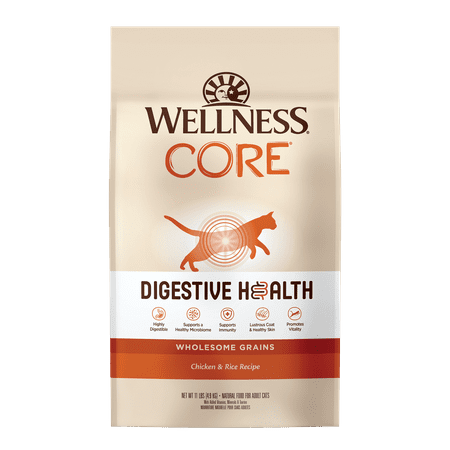 UPC: 0076344898221 | Wellness CORE Digestive Health Chicken & Rice Dry Cat Food 11 Pound Bag