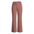 thumbnail image 6 of Hurxie Work Pants for Women Wide Leg Dress Pants Palazzo Business Casual Outfits Office Slacks with Pockets Button Stretchy Rose Gold,XL, 6 of 6