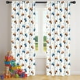 thumbnail image 5 of Blackout Kids Curtains,Cartoon Tractors Stars White Pattern Childrens Insulated Curtains Set Of 2,Bedroom Essentials,Toddler Room Decor 42"x84", 5 of 5