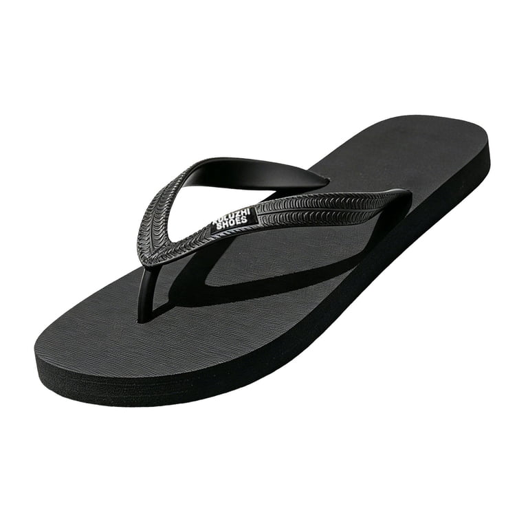 Men\'s Black And Grey Yoga Mat Flip Flops Slip On Indoor Outdoor Sandal Slipper Amazon.com | FITORY Men main image 2