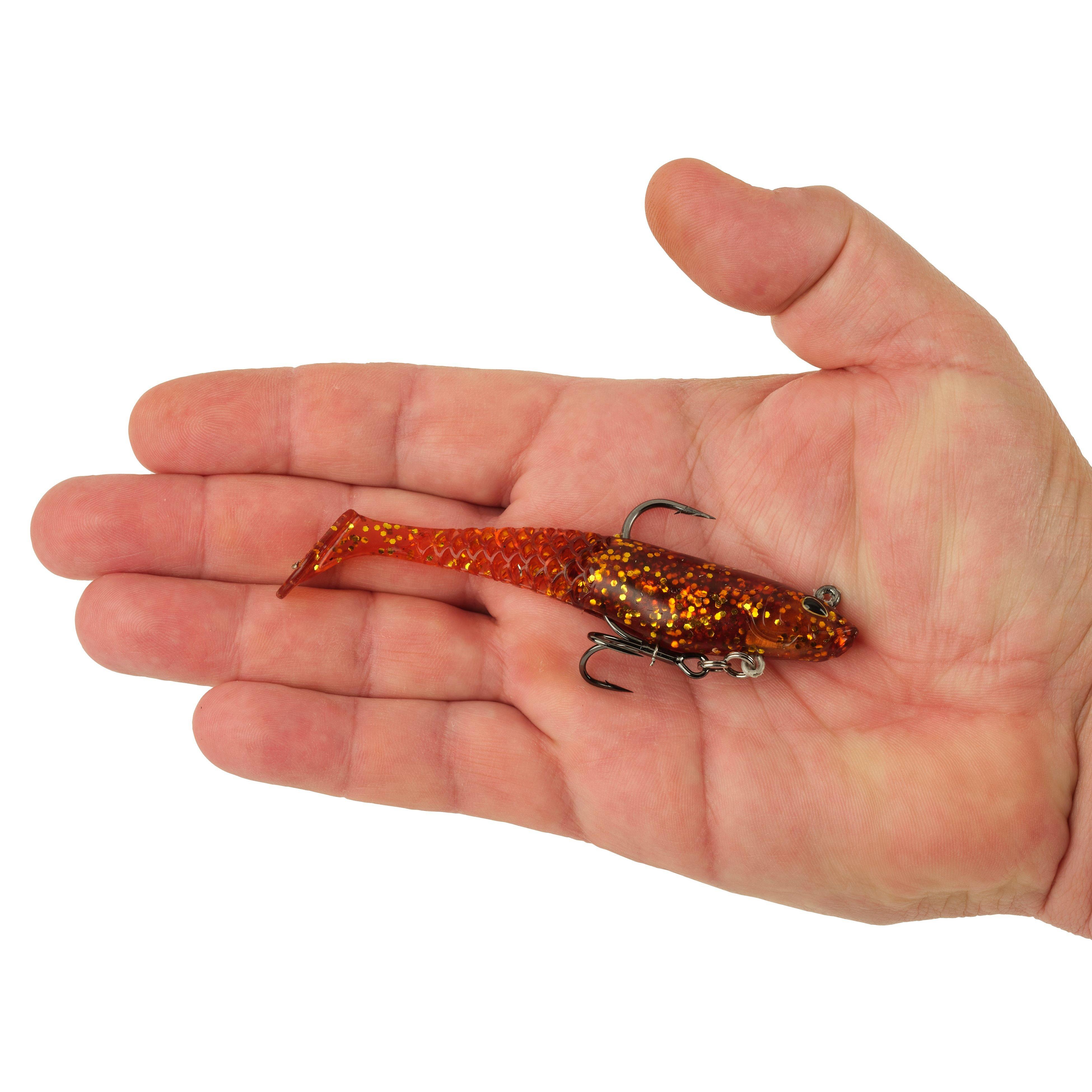 Berkley PowerBait® Saltwater Pre-Rigged Cullshad, 4 in, Root Beer Gold