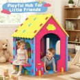 thumbnail image 6 of iRerts Kids Playhouse, EVA Foam Cottage Playhouse for Kids Ages 2+, Indoor Play House with Play Kitchen, Toddler Play Equipment Toys Pretend Playhouse for Boy Girl Gifts, No-Tools Required Assembly, 6 of 8