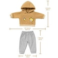 thumbnail image 2 of 2 Pcs Baby Doll Clothes Set for 14-18 Inch Babydolls, Baby Doll Outfits Accessories, Cute Animal Pattern Baby Dolls Outfits Accessories fit Newborn Babydoll Girls Boys Matching Clothing, 2 of 8