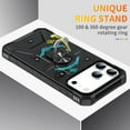 thumbnail image 6 of TECH CIRCLE for iPhone 17 Pro Rugged Shockproof Phone Case with Rotating Finger Ring Holder Kickstand, Compatible with Magnetic Car Mount, Slim Fit Lightweight Protective Hard Shell Cover, Black, 6 of 8