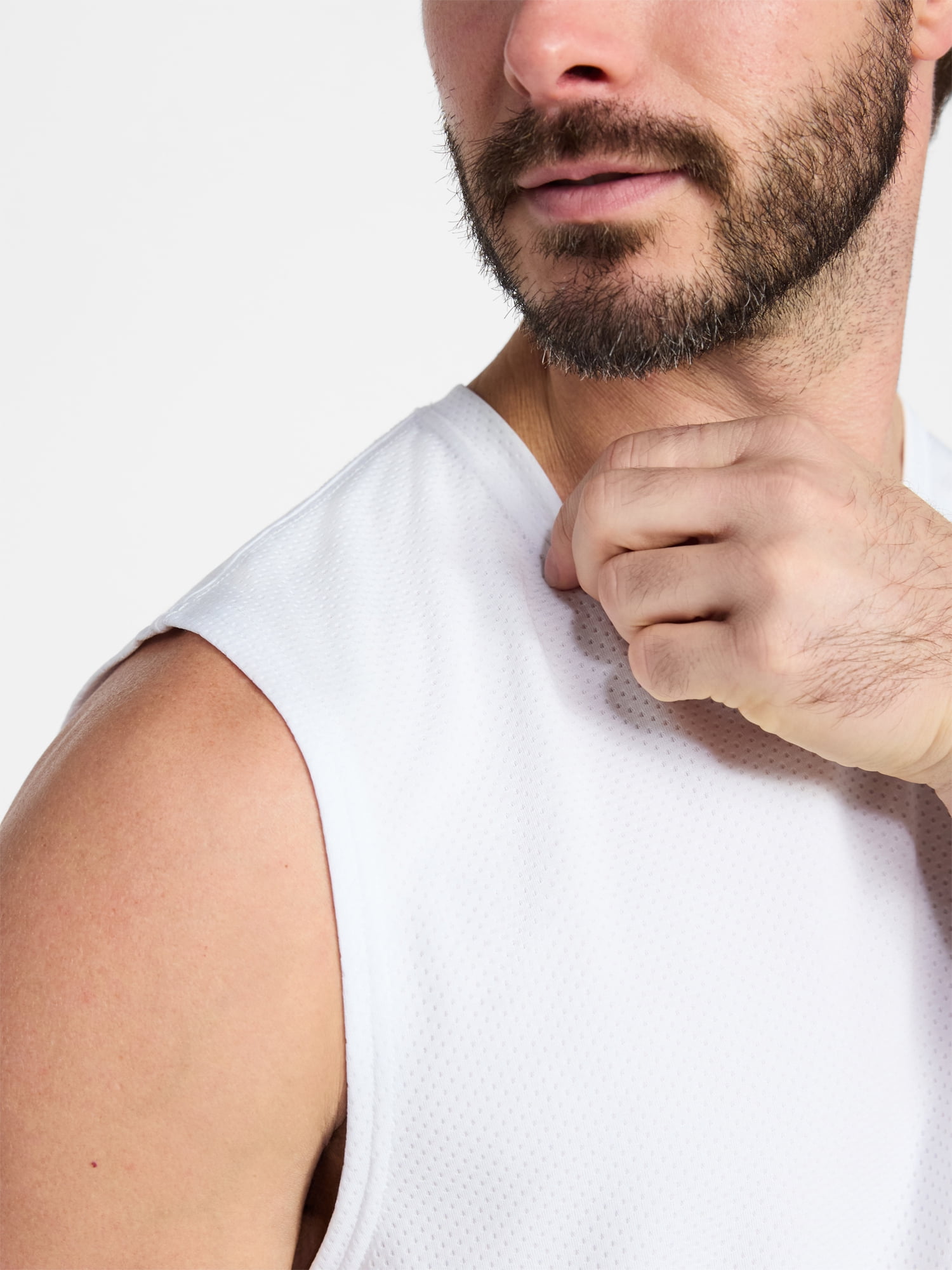 Athletic Works Men’s Sleeveless Mesh Muscle Tee, Sizes XS-5XL