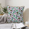 thumbnail image 6 of Haiem American Musical Print Velvet Soft Solid Decorative Square Throw Pillow Covers Set with Elegant Piping Christmas Cushion Case for Sofa Bedroom Car-18"x18", 6 of 8
