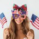 thumbnail image 4 of Gafas Decorativas para Fiestas Temáticas Del Día de La Independencia, Adornadas con Letras, Sombrero y Bandera. Montura de Gafas Ideal para Fiestas Del Día de La Independencia., 4 of 6