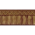 thumbnail image 1 of Prepasted Wallpaper Border - Abstract Maroon, Gold Tribal Rope Wall Border Retro Design, 15 ft x 5.12 in (4.57m x 13cm), 1 of 5