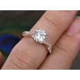 thumbnail image 6 of Artdeco 1.25 Carat Infinity Man made diamond moissanite and Man made diamond moissanite Engagement Ring with 18k Gold Plating, 6 of 6