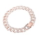 thumbnail image 2 of Cadena de eslabones cubanos Bling Bling pulsera de Hip Hop de 10 pulgadas oro rosa, 2 of 14