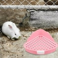 thumbnail image 2 of SharkTRUE Rabbit Litter Tray Toilet Animal Potty Trainer Bunnies Corner Toilet Box For Ferret Guinea E9f4 Bo Hamster Dragon Toilet, 2 of 9