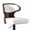 White, variant on Daluvenix Set of 2 Wooden Swivel Bar Stool with Backrest, Counter Height Bar Chair for Kitchen & Dining Area, Browm