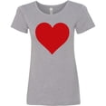 thumbnail image 3 of Inktastic Valentine Heart in Red Women's T-Shirt, 3 of 5