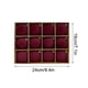 thumbnail image 4 of Paquete de 12 bolas navideñas de terciopelo flocado | Adornos navideños de plástico marrón de 6 cm para árbol de Navidad con cuerda para colgar para el hogar, 4 of 6