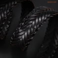 thumbnail image 4 of JASGOOD Men's Braided Leather Belt Casual Woven Belt for Daily Work Jeans Pants 1.4" Width, 4 of 9