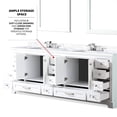 thumbnail image 5 of White Double Bath Vanity with Wood Frame and Marble | Scratch - Proof Surface for Longevity | Well - Organized Storage in Cabinets, 5 of 6