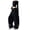 Black, variant on Women Wide Leg Sweatpants Graffiti High Waisted Lounge Pants Athletic Joggers Pants with Pockets