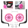 thumbnail image 2 of SHISUYAN 2pcs Bike Wheels Flash Auxiliary Wheels for Children Bike Compatible for 12-20 Inch Bikes, 2 of 5