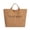 Brown#005, variant on Frosted Faux Suede Tote Bag with Rhinestone for Women, White, Large Capacity Handbag for Commute Streetwear