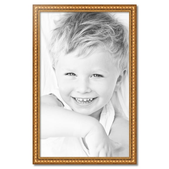 ArtToFrames 26" x 42" Gold Picture Frame, 26x42 inch Gold Wood Poster Frame (WOM-4293)
