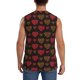 thumbnail image 4 of Balery Gold Glitter Heart Camisetas sin mangas para hombre, absorbe la humedad y protege contra el mal olor.-XX-Large, 4 of 7