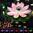 thumbnail image 3 of Powered LED Lotus Flower Light Floating Fountain Pond Garden Pool Lamp, 3 of 9