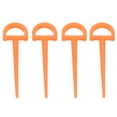 thumbnail image 1 of Durable Orange Plastic Tent Stakes for Camping Use with Dshaped Design and Ground Anchoring Function 4Pcs, 1 of 5